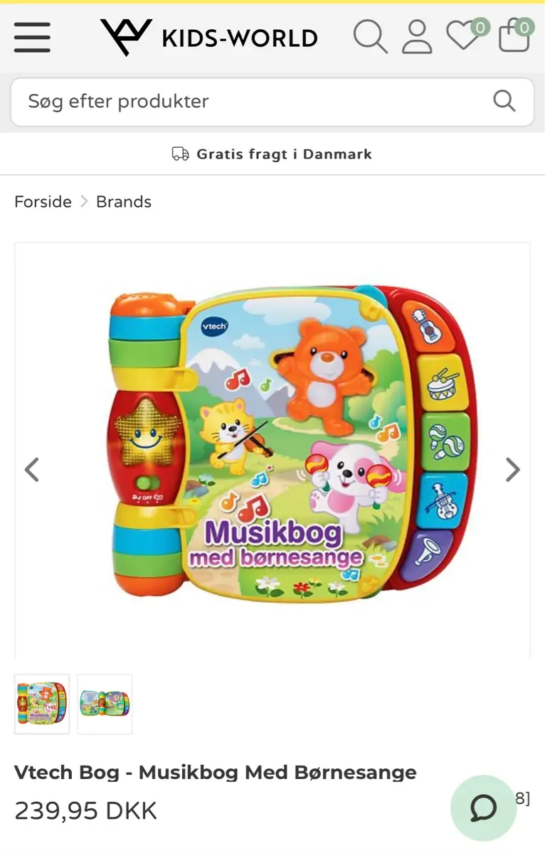 Vtech Aktivitetslegetøj Musikbog