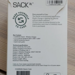 SACKit Trådløs oplader og power bank