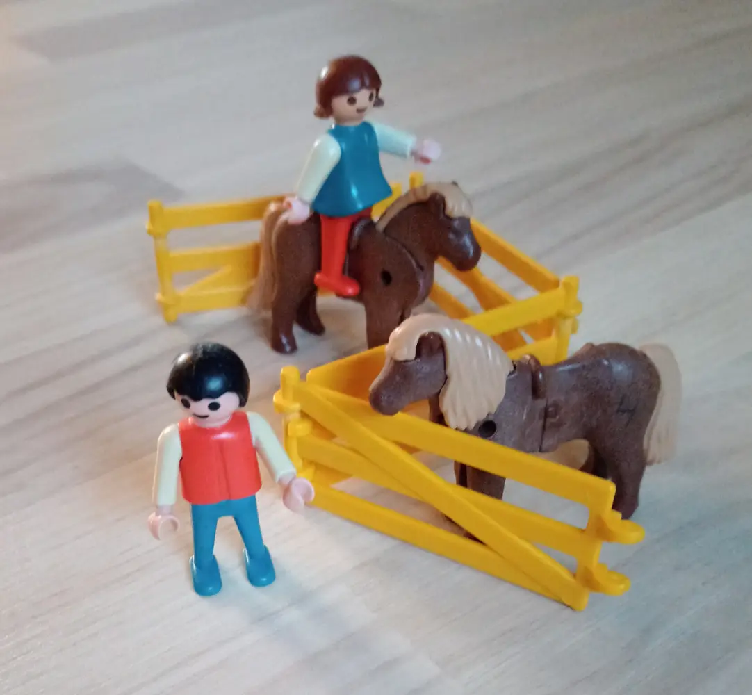 Playmobil Vintage-sæt 3579 børn og pony