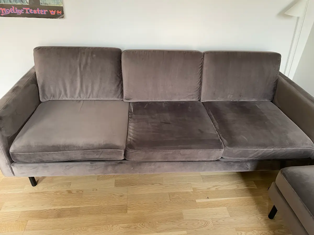 Bolia Velour sofa og puf