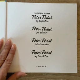 Peter Pedal og byfesten og tre andre … Stor flot Peter pedal bog 4i1