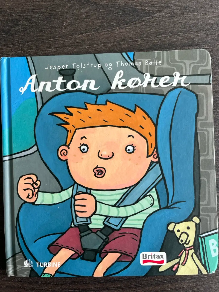 Anton kører billedbog læs højt bog Sød historie om at køre bil