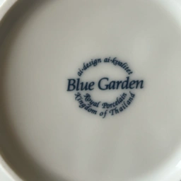 Royal porcelæn of Thailand Blue Garden porcelæn