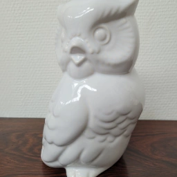 Retro Porcelænsfigur ugle