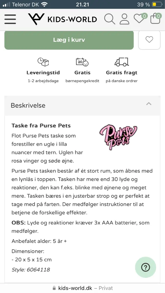 Purse Pets Taske