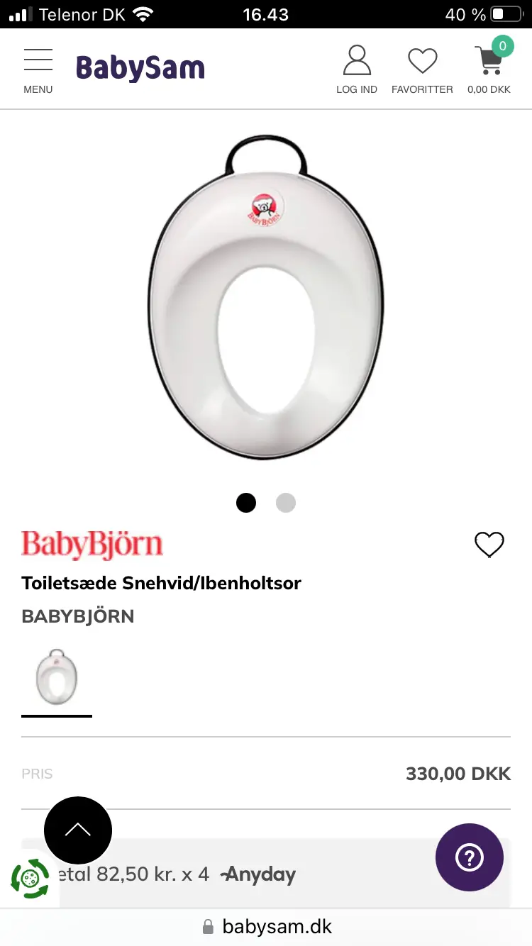 BABYBJÖRN Toiletsæde