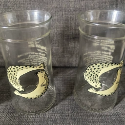 Måske Irma produkt retro Glas med sæl og birkemus