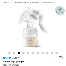 Philips Avent manuel brystpumpe