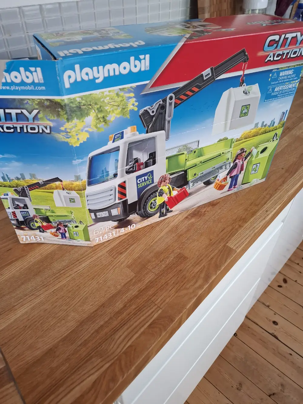 Playmobil Lastbil med kran til container