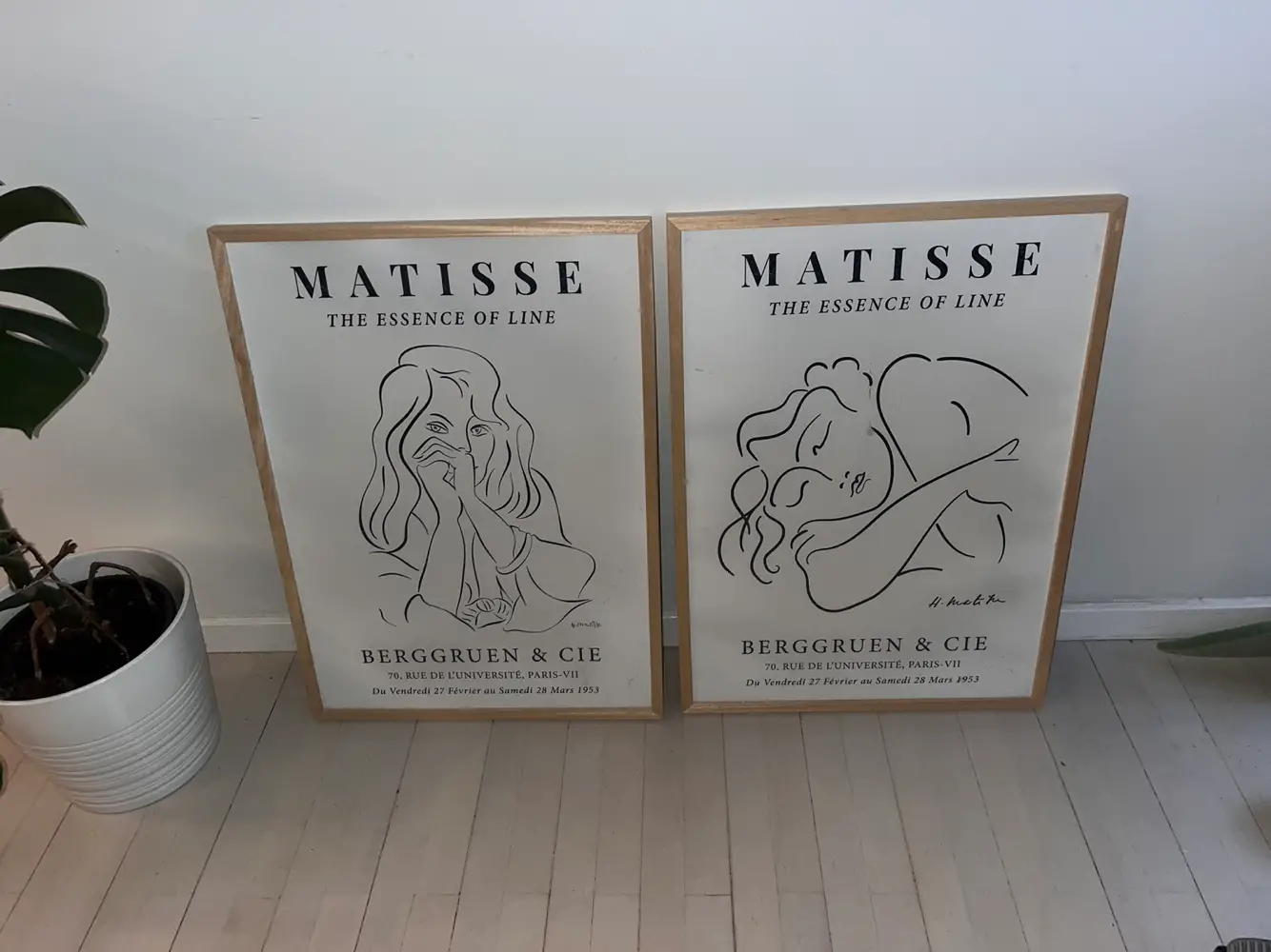 Matisse i træramme Plakater