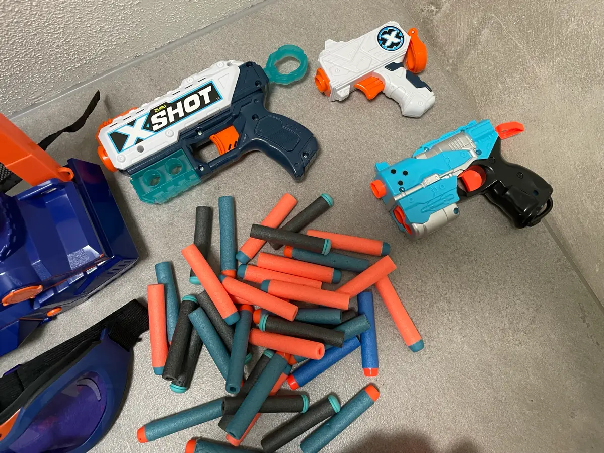 Nerf Div Nerf guns + udstyr