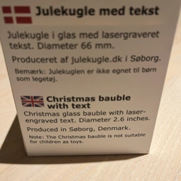 Rolsted Julekugle verdens bedste dagpl