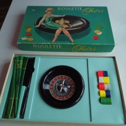 Vintage roulette spil Med rager og plade til