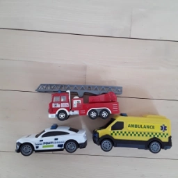 Dickie Toys Politibil ambulance brandbil