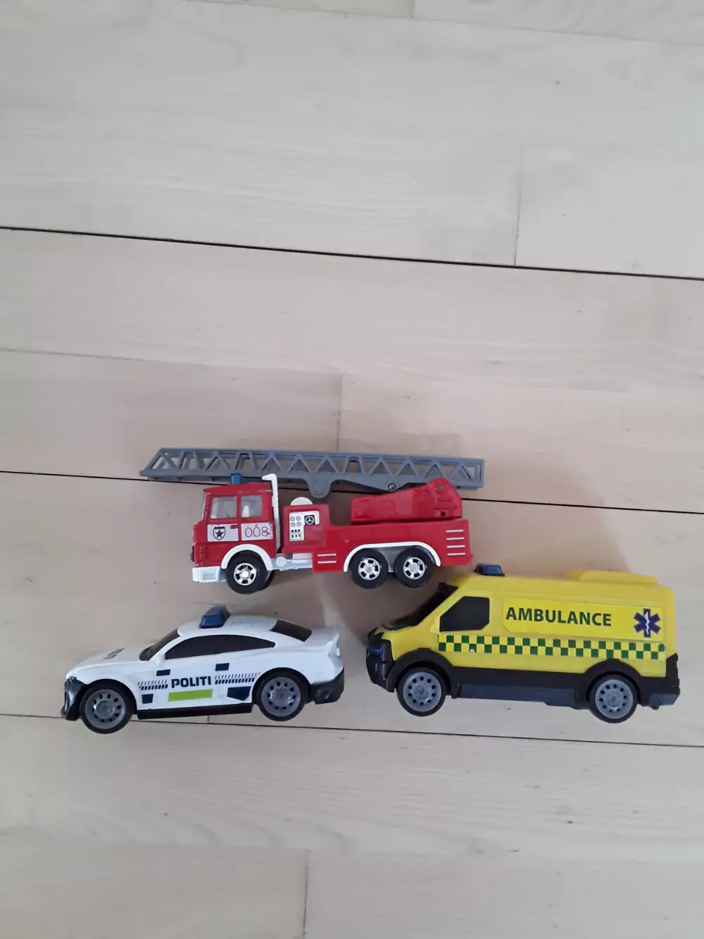 Dickie Toys Politibil ambulance brandbil