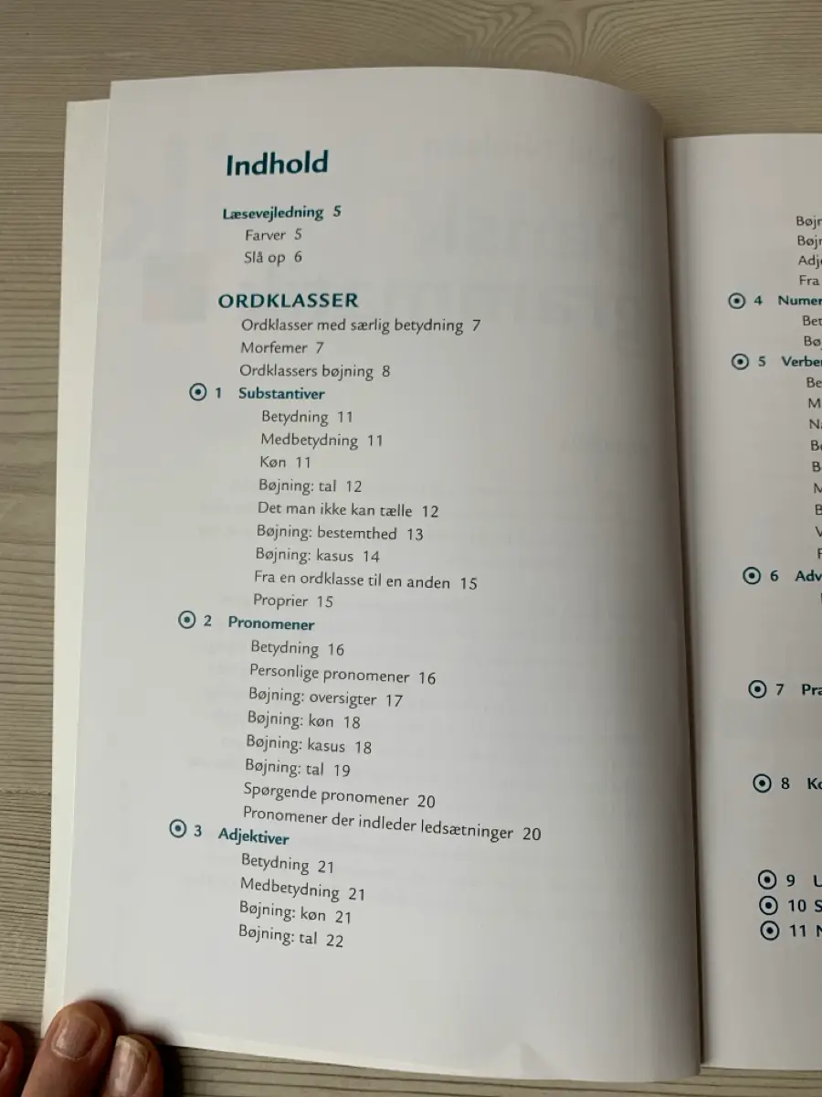 Overblik - Dansk grammatik Skolebog 6-9 klasse