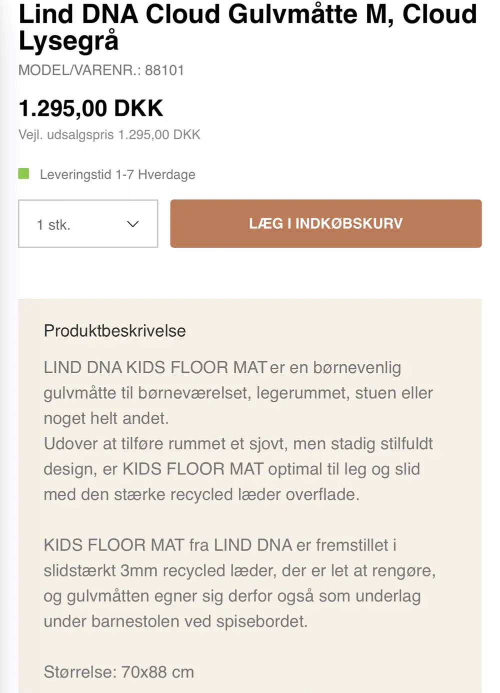 Lind DNA Gulvmåtte