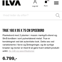 ILVA Spisebord