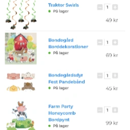 Ukendt Fødselsdag bondegårdstema