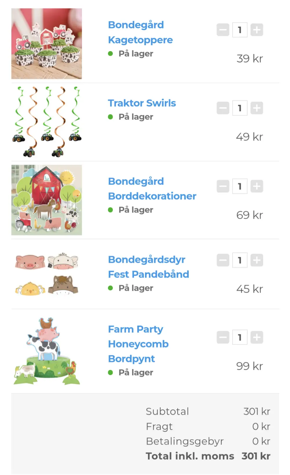 Ukendt Fødselsdag bondegårdstema