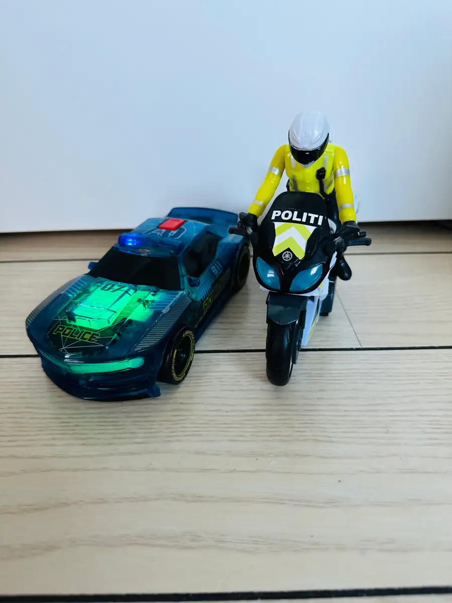 Dickie Toys Politi bilmotocykel