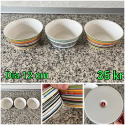 Iittala 3 Porcelæn skåle