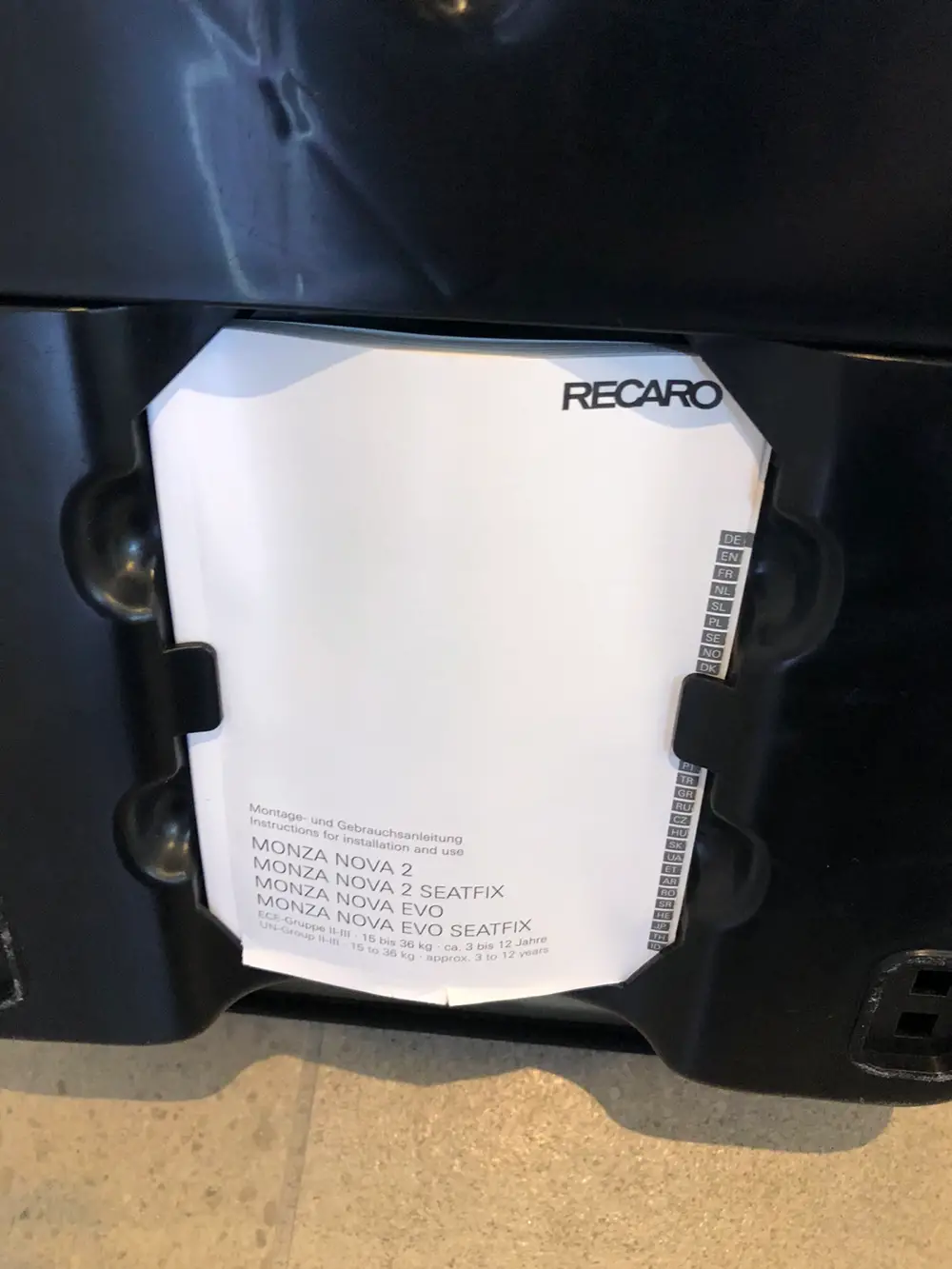 Recaro Autostol med isofix 15-36 kg