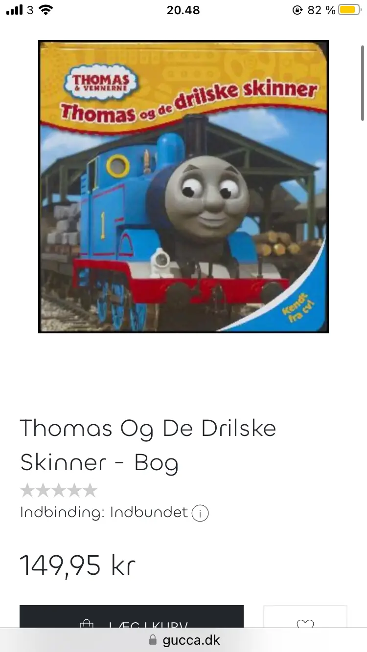 Thomas tog og de drilske skinner Børnebog