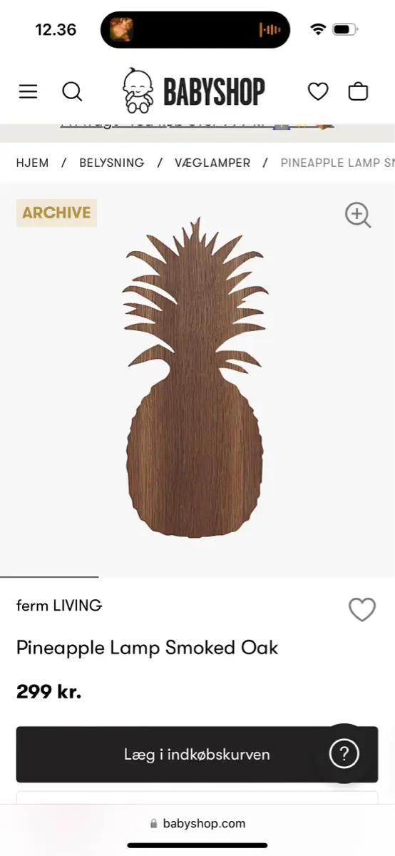 ferm LIVING Ananas lampe