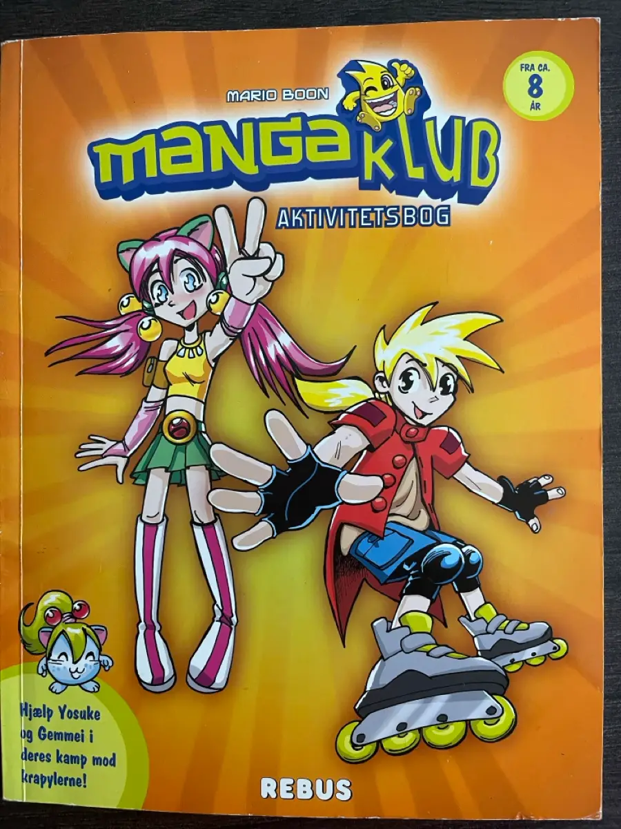 Mangaklub Aktivitetsbog løs opgaver Sjov bog med opgaver