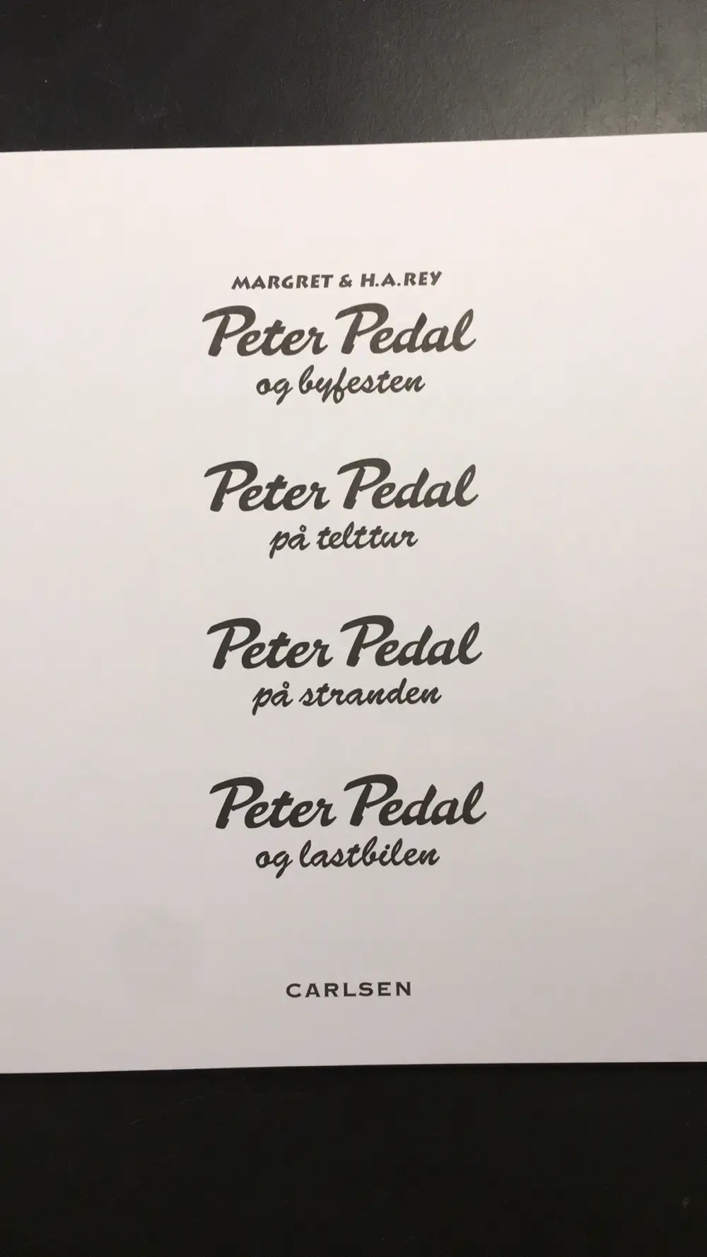 Peter plys  Peter pedal Bøger