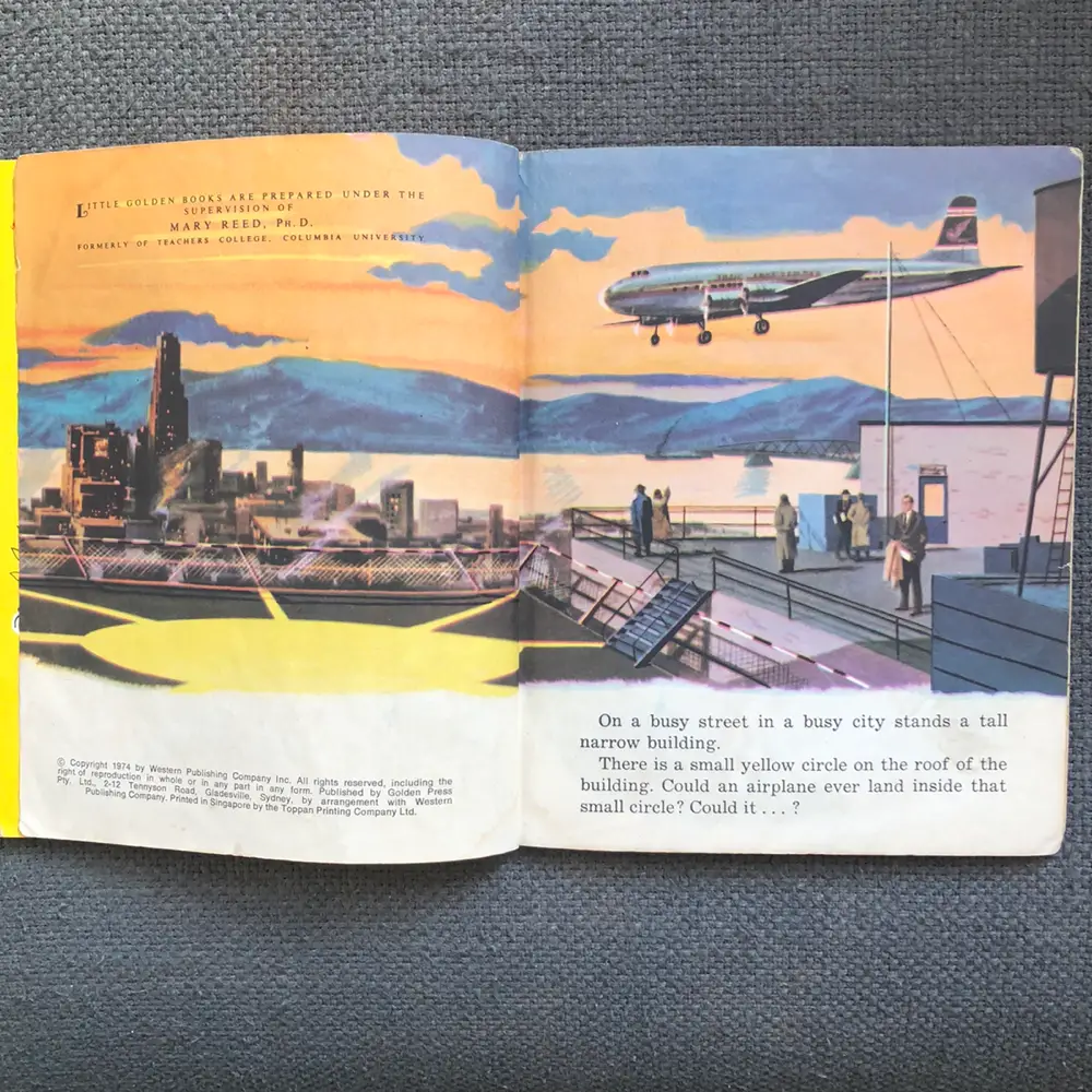 A little Golden book/Helicopters Vintage Bog