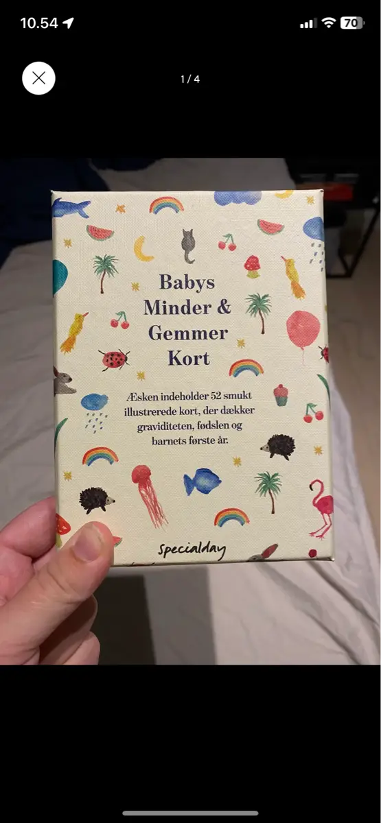 Babys minder og gemmer kort Bog