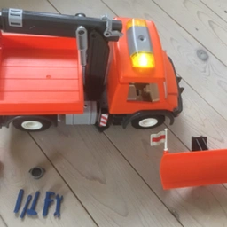 Playmobil Lastbil med kran og sneplov