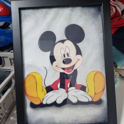 Mickey mouse Plakat inkl ramme