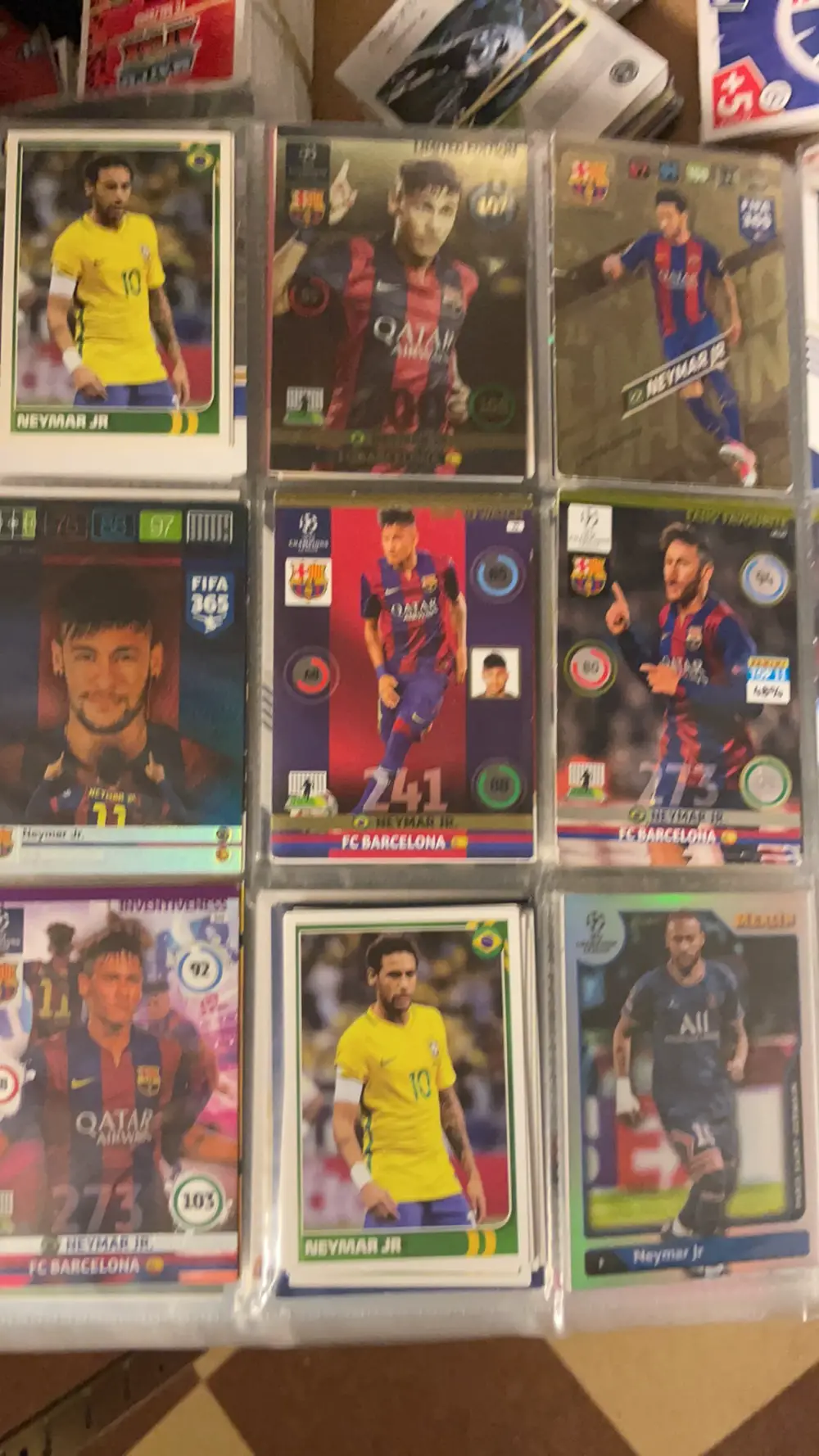 Panini Neymar Fodboldkort PSG