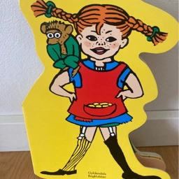 Pippi Langstrømpe Tyk papbog - formbog