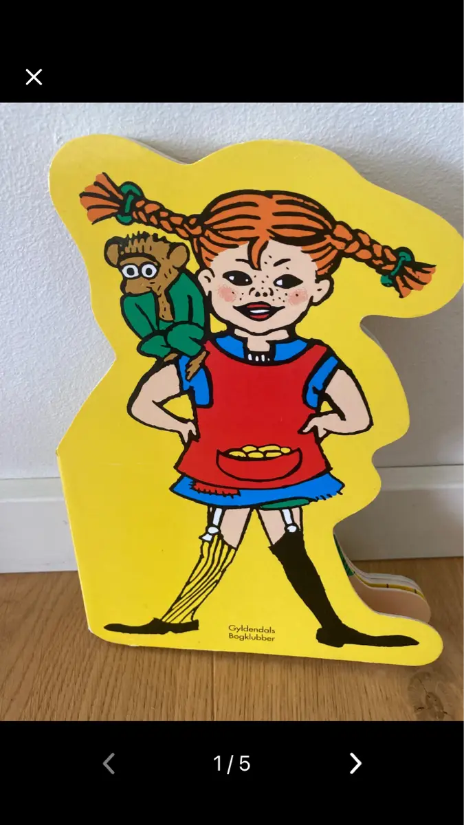 Pippi Langstrømpe Tyk papbog - formbog