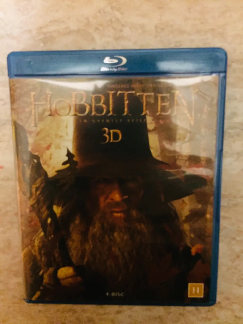 Hobbitten 3D blue-Ray Dvd Blue-Ray disc