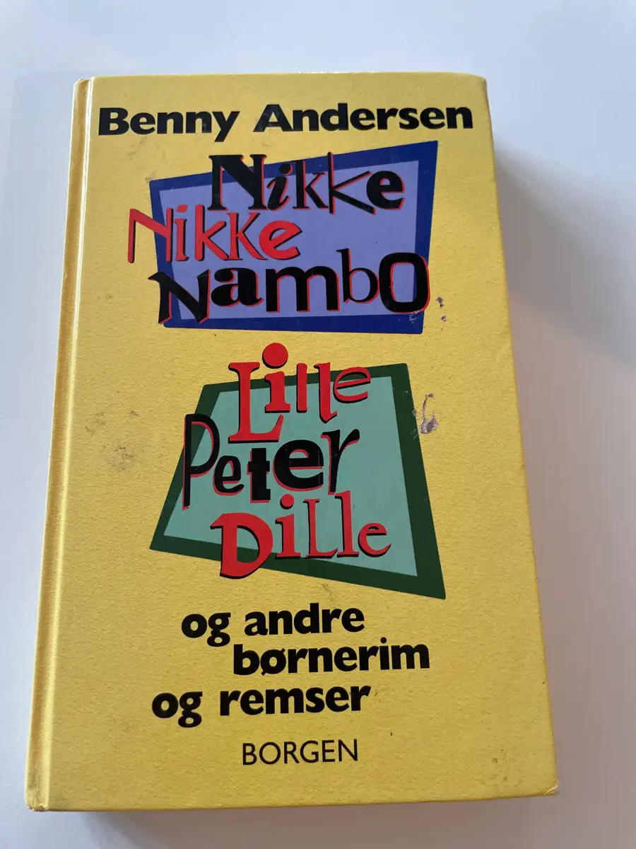 Benny Andersen nikke Rim og remse bog