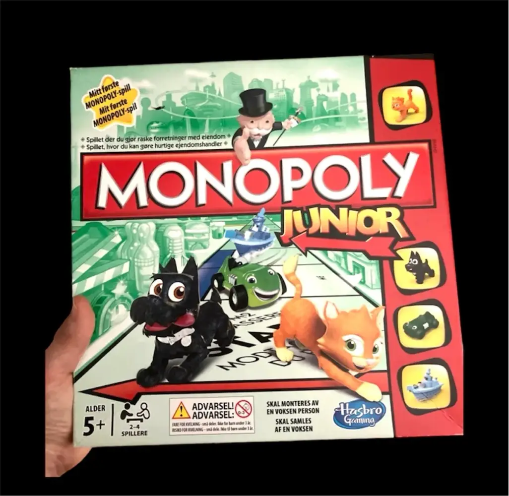 Monopoly junior spil børn Monopoly junior brætspil