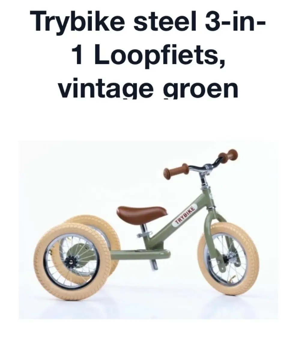 Trybike Løbecykel