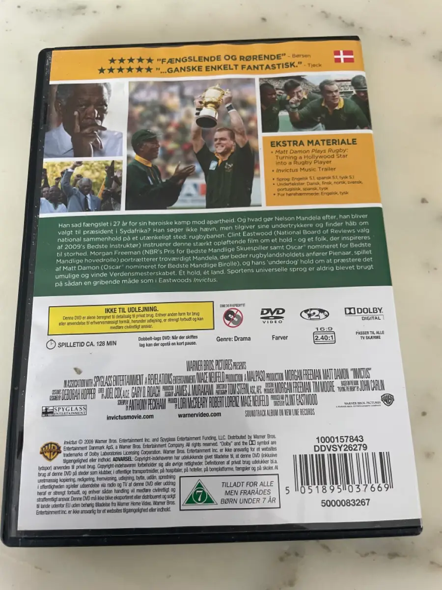 Invictus Dvd film