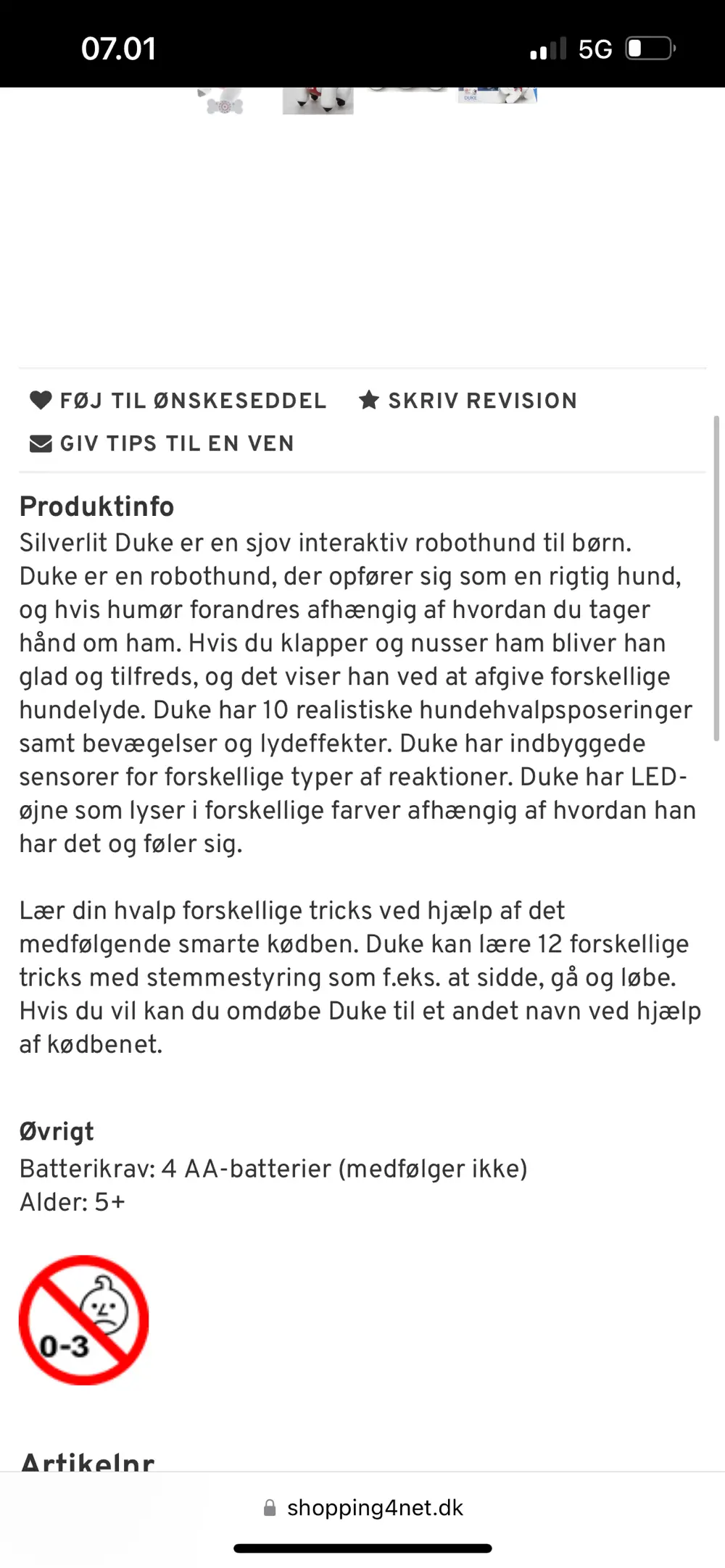 Silverlit Duke Interaktiv robothund