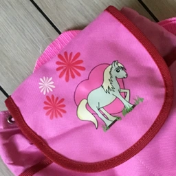Fårup Sød pink rygsæk med hest