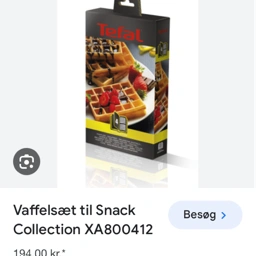 Tefal snack collection vaffel Plade