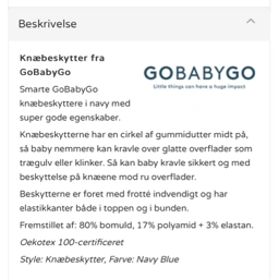 GoBabyGo Knæbeskytter