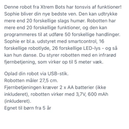 Xtreme Bots Robot sophie bot