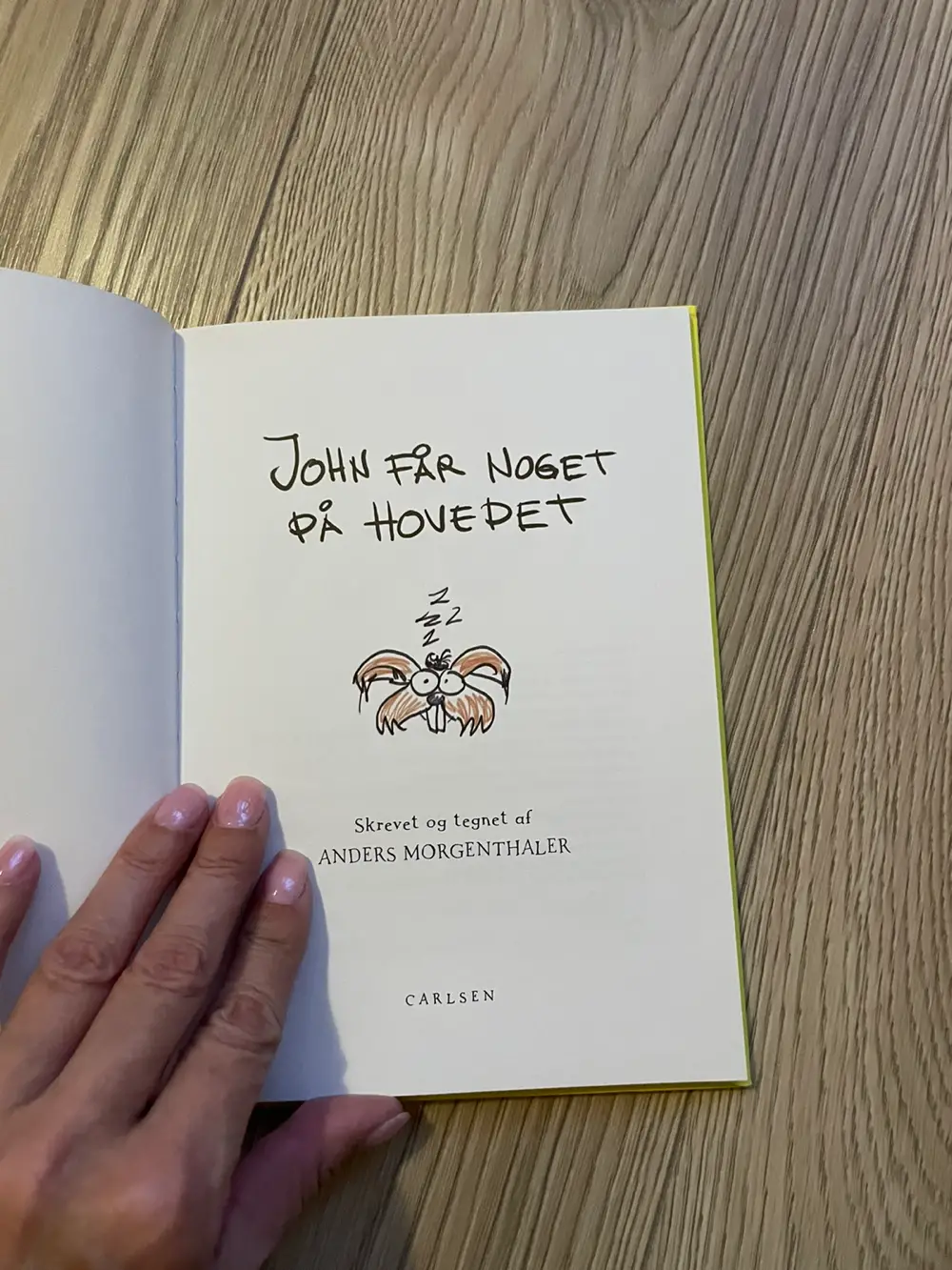 John får noget på hovedet Morgenthalers dyrefabler bog
