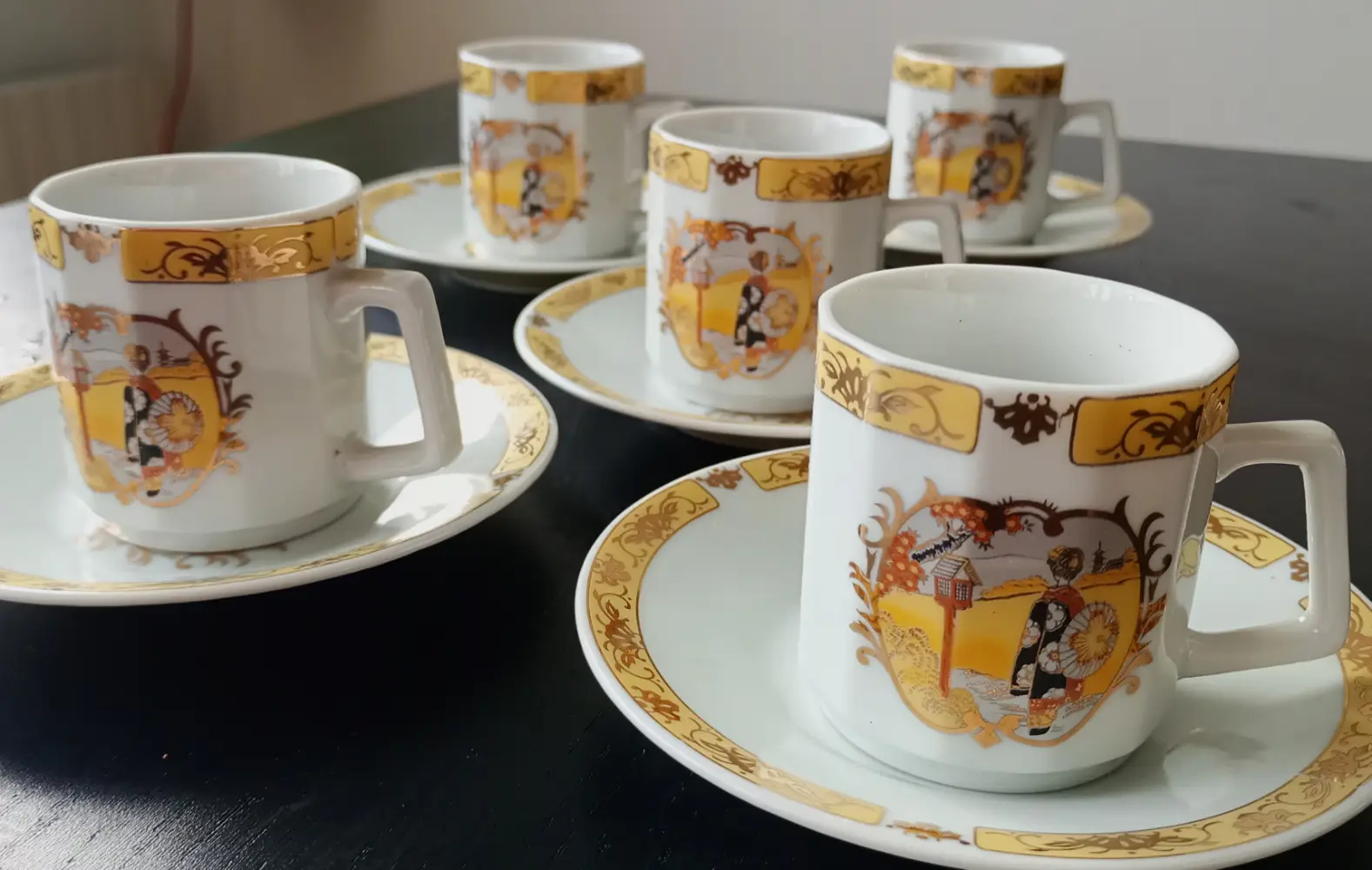 Tanaka Japan Porcelæns kop m/ underkop